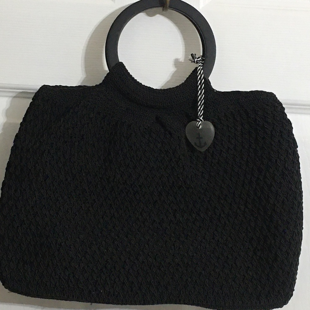 LIZ CLAIBORNE Macrame Handbag NWOT